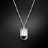 Sudraba kulons "Simbioze (Silver Night)" ar Swarovski™ kristāliem